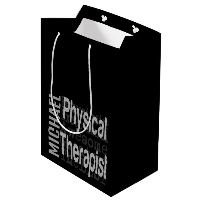 Bolsa De Regalo Mediana Personalizado Extraordinario de Terapia Física (Angulo reverso)