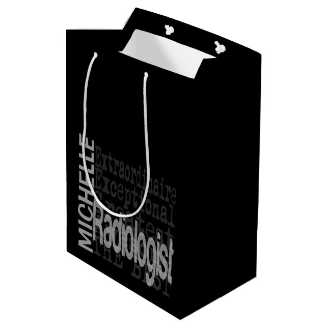 Bolsa De Regalo Mediana Personalizado Extraordinario Radiólogo (Angulo reverso)