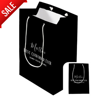 Bolsa De Regalo Mediana Personalizado: Jefe de Coworker deja cita graciosa