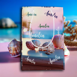 Bolsa De Regalo Mediana Personalizado Summer Beach Elegant