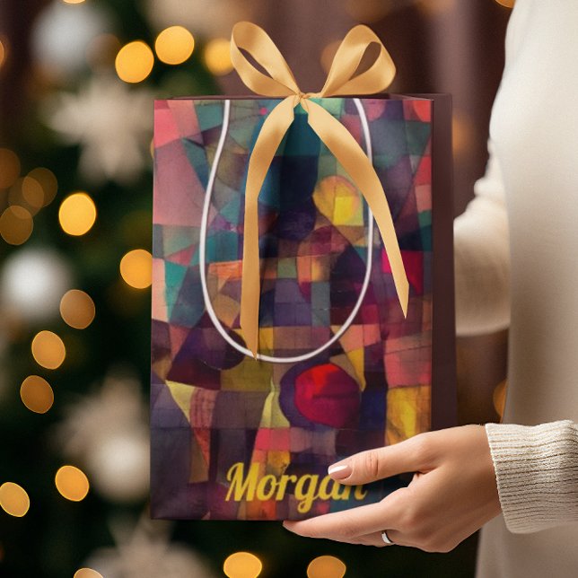 Bolsa De Regalo Mediana Personalizado Vivid Resumen Arte Geométrico (Subido por el creador)