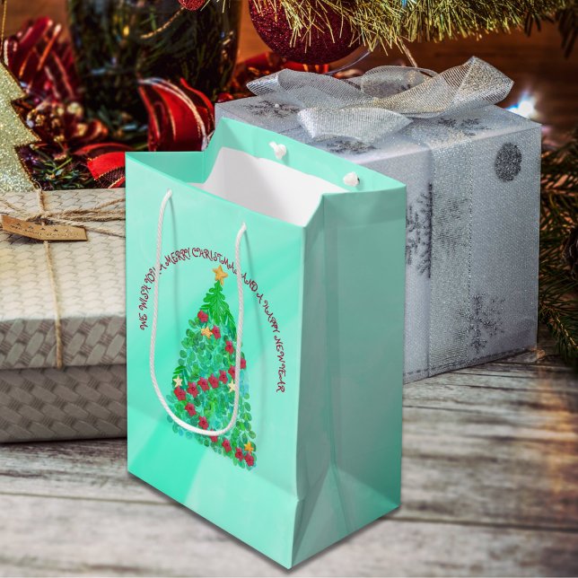 BOLSA DE REGALO MEDIANA PERSONALIZADOS LE QUEREMOS UNA NAVIDAD FEROZ (Subido por el creador)