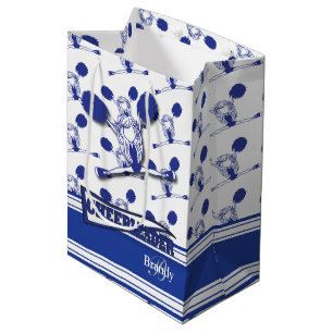 Bolsa De Regalo Mediana Personalizar animador azul oscuro