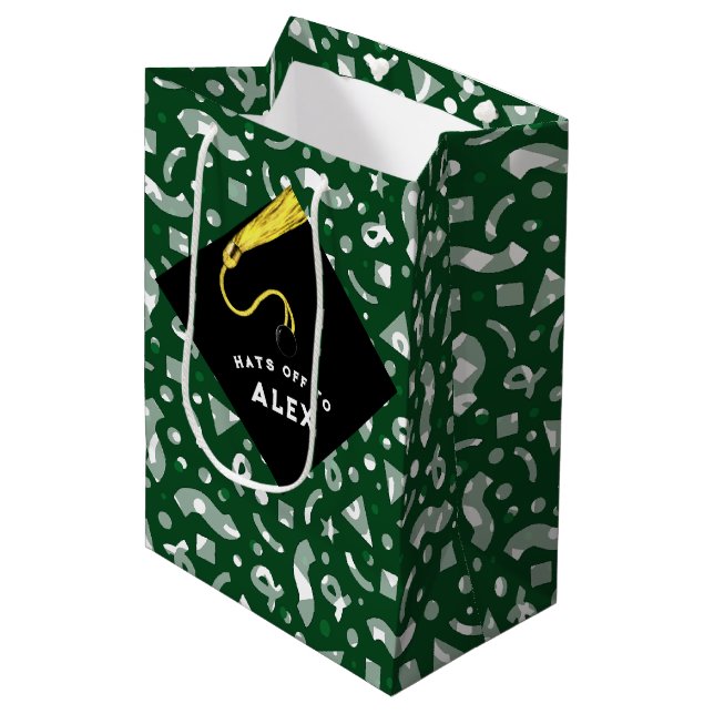 Bolsa De Regalo Mediana Personalized Graduation Medium Gift Bag (Angulo Anverso)