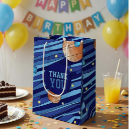 Bolsa De Regalo Mediana Personalized Outer Space Galaxy Birthday THANK YOU