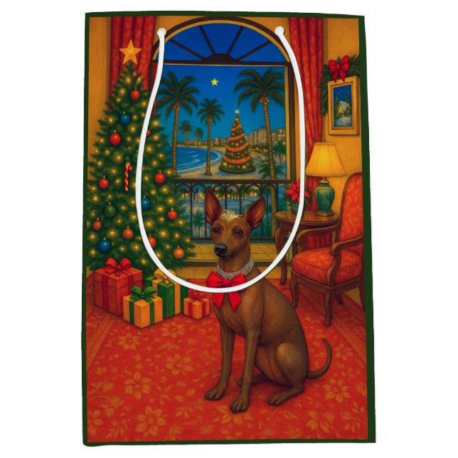 Bolsa De Regalo Mediana Peruvian Inca Orchid Holiday  (Anverso)