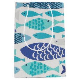 Bolsa De Regalo Mediana Pescado azul