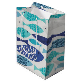 Bolsa De Regalo Mediana Pescado azul