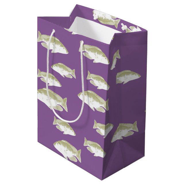 Bolsa De Regalo Mediana Pescado morado (Angulo reverso)