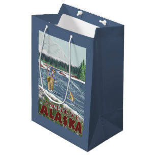 Bolsa De Regalo Mediana Pescador de la mosca - Anchorage, Alaska