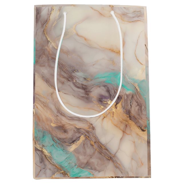 Bolsa De Regalo Mediana Petal dorado (Anverso)