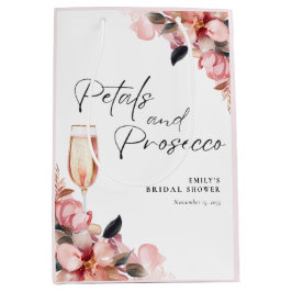 Bolsa De Regalo Mediana Pétalas y Prosecco Fiesta Floral de Despedida de S