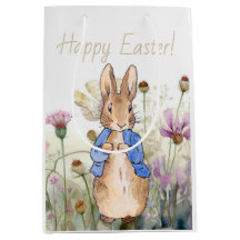 Peter, flores silvestres de conejo Feliz Pascua