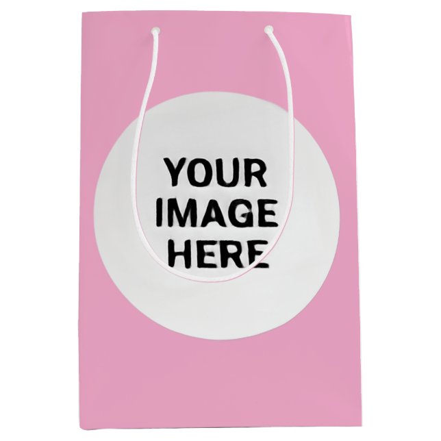 Bolsa De Regalo Mediana Photo Upload Sticker | Waterproof Square Label  (Anverso)