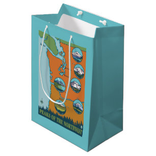 Bolsa De Regalo Mediana Picos del noroeste - 5 diversas montañas