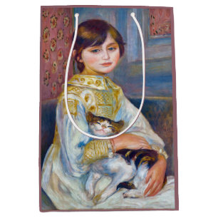Bolsa De Regalo Mediana Pierre-Auguste Renoir - Niño con gato