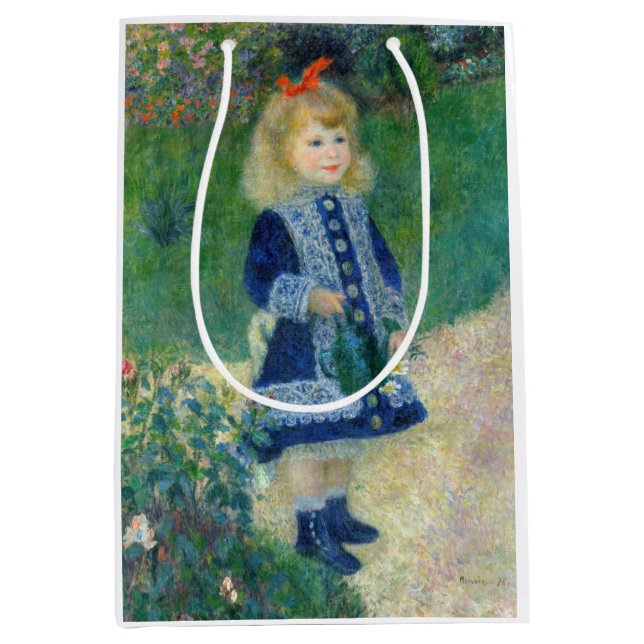 Bolsa De Regalo Mediana Pierre-Auguste Renoir - Un Chica con capacidad par (Anverso)