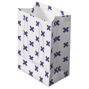 Bolsa De Regalo Mediana Pies cruzados ultravioletas sobre blanco