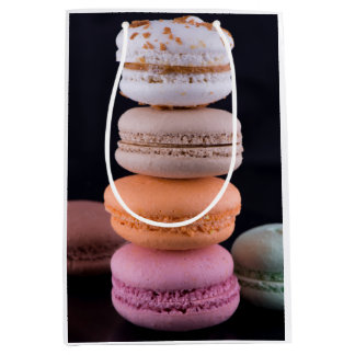 Bolsa De Regalo Mediana Pila colorida de Macarons franceses