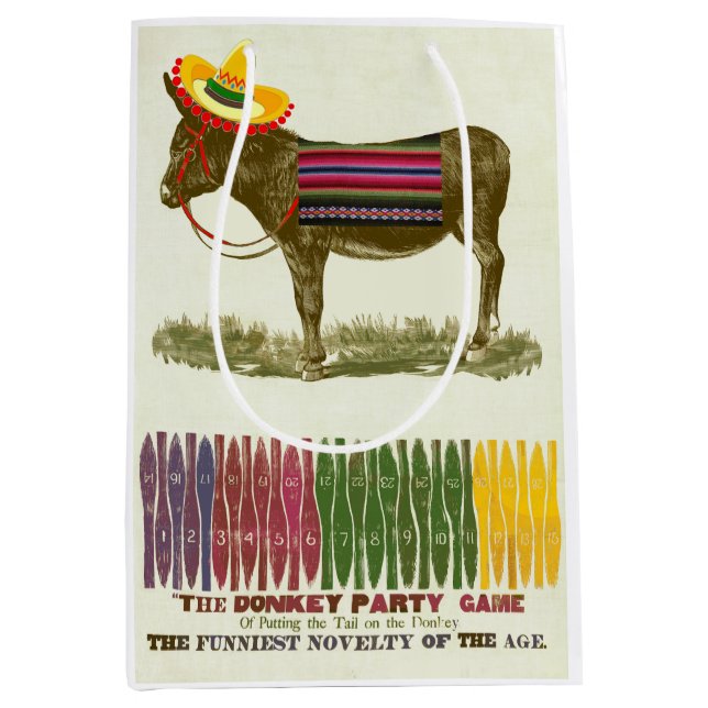 Bolsa De Regalo Mediana Pin the tail on the Donkey (Anverso)