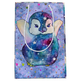 Bolsa De Regalo Mediana Pingüino llamado Button