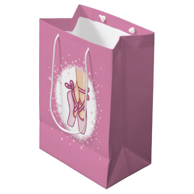 Bolsa De Regalo Mediana Pink ballerina shoes (Angulo Anverso)