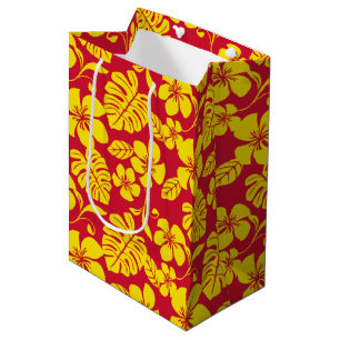 BOLSA DE REGALO MEDIANA PINK BIKINI (ROJO/ORO)