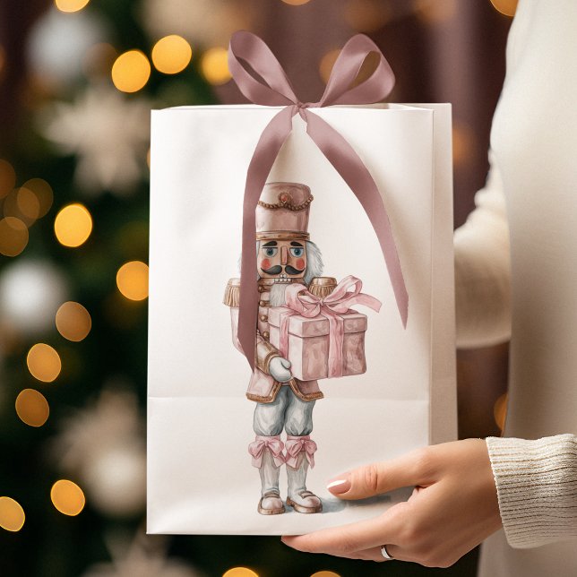 Bolsa De Regalo Mediana Pink Nutcracker Christmas Gift Bag (Subido por el creador)