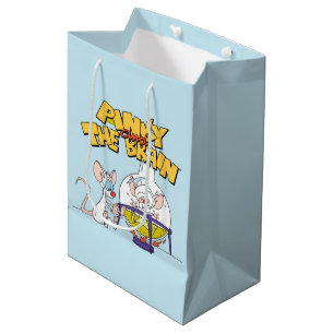 Bolsa De Regalo Mediana Pinky y el cerebro Ciencia de laboratorio