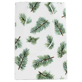 Bolsa De Regalo Mediana Pino de Navidad verde