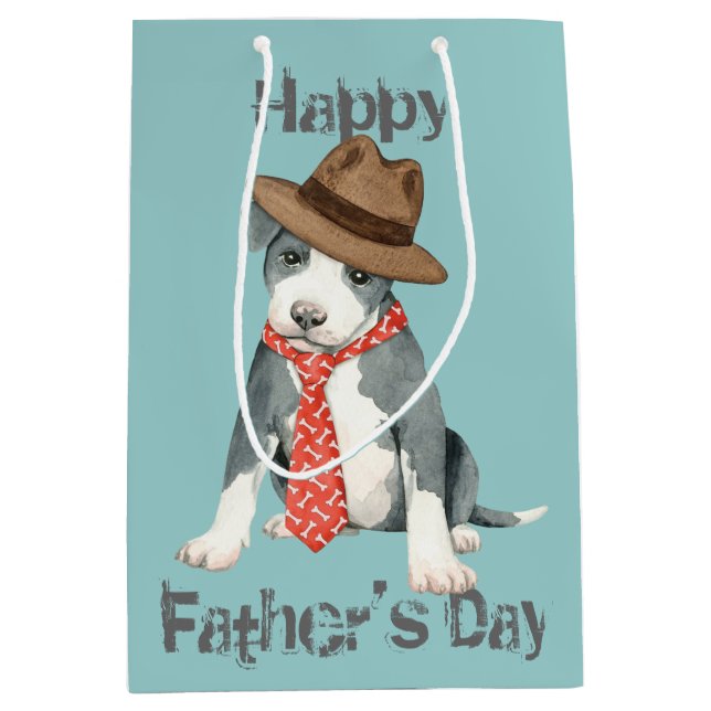 Bolsa De Regalo Mediana Pit Bull Dad (Anverso)