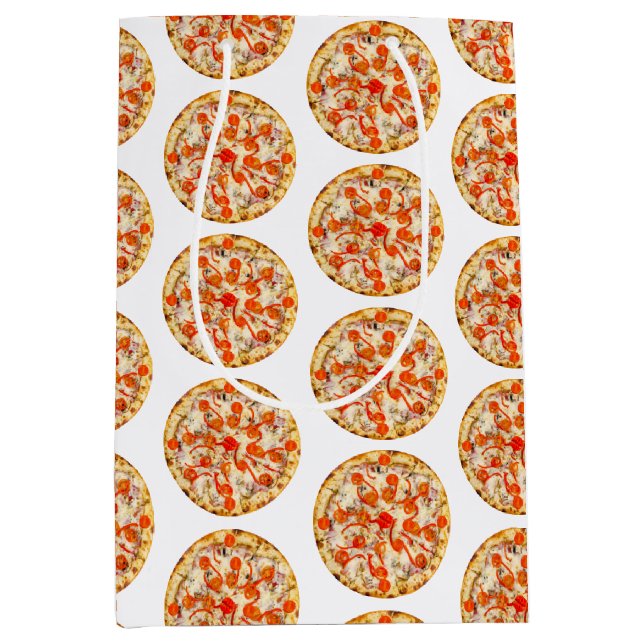 Bolsa De Regalo Mediana Pizza (Anverso)