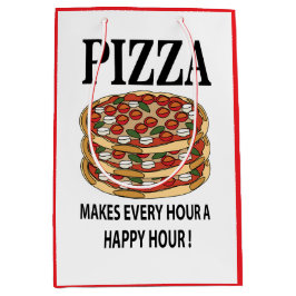 Bolsa De Regalo Mediana Pizza Cada Hora Una Hora Feliz Pizza