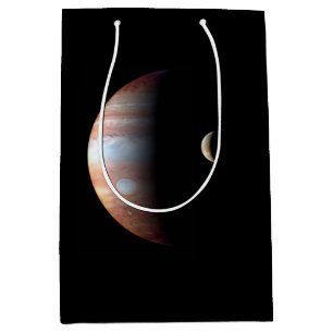 Bolsa De Regalo Mediana Planeta gigante del gas Júpiter y luna galileña Io