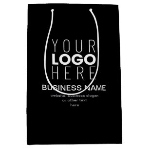 Bolsa De Regalo Mediana Plantilla moderna simple para el logotipo de su em