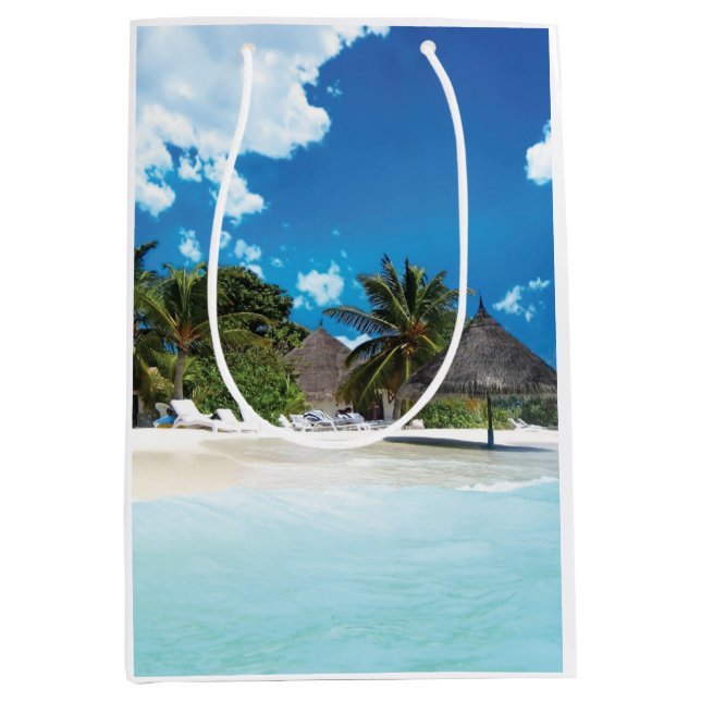 Bolsa De Regalo Mediana Playa Exótica (Anverso)