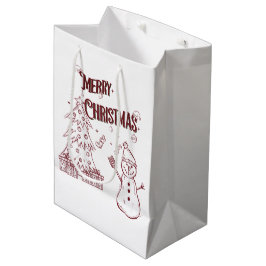 Bolsa De Regalo Mediana Playful Merry Christmas