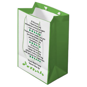 Bolsa De Regalo Mediana Poesía de Éxito Inspiradora Motivacional
