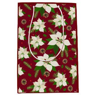 Bolsa De Regalo Mediana Poinsettia
