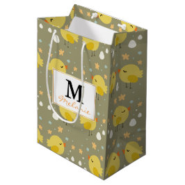 Bolsa De Regalo Mediana Polluelos lindos de pascua y pequeño modelo de los