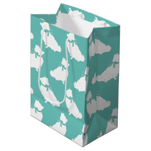 Bolsa De Regalo Mediana Pomerania Perro Cachorro Pomeranian