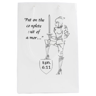 Bolsa De Regalo Mediana "Poner el traje completo de la armadura"