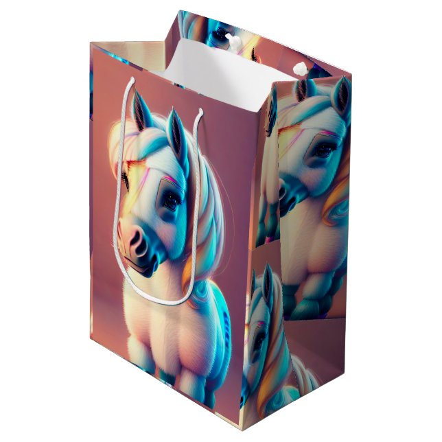 Bolsa De Regalo Mediana Pony 3D Spirit (Angulo Anverso)