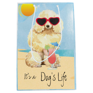 Bolsa De Regalo Mediana Poodle en miniatura de verano