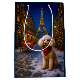 Bolsa De Regalo Mediana Poodle Holiday 