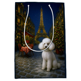 Bolsa De Regalo Mediana Poodle Holiday 