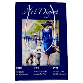 Bolsa De Regalo Mediana Póodle Parisino Y Mascotas