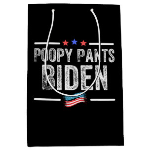 Bolsa De Regalo Mediana Poopy Pants Biden