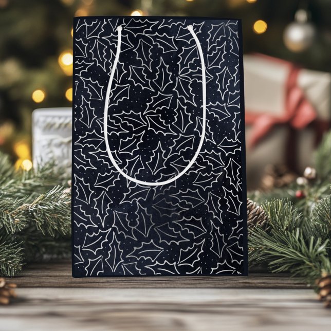 Bolsa De Regalo Mediana Postales de vacaciones de la marina y la plata (Subido por el creador)