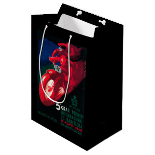 Bolsa De Regalo Mediana Poster de la motocicleta de 5 Gran Premio